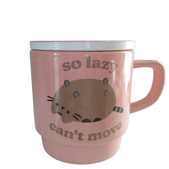 Pusheen X Culture Fly Cup Mug & Coaster Set Ceramic Cat Logo New Gift - Picture 3 of 11
